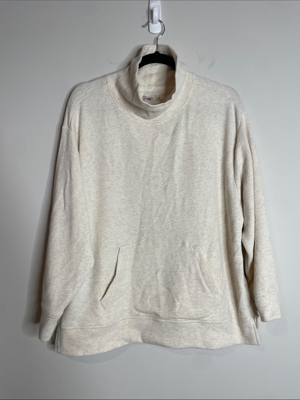 Faherty | Women’s Funnel Neck Top Organic Cotton Blend Size XL